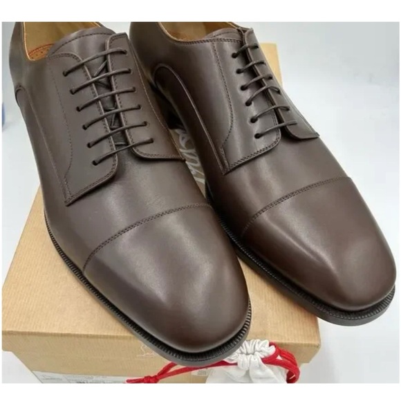 Men's Christian Louboutin cotomale Leather Oxford, size 45 made in Italy - Picture 5 of 6
